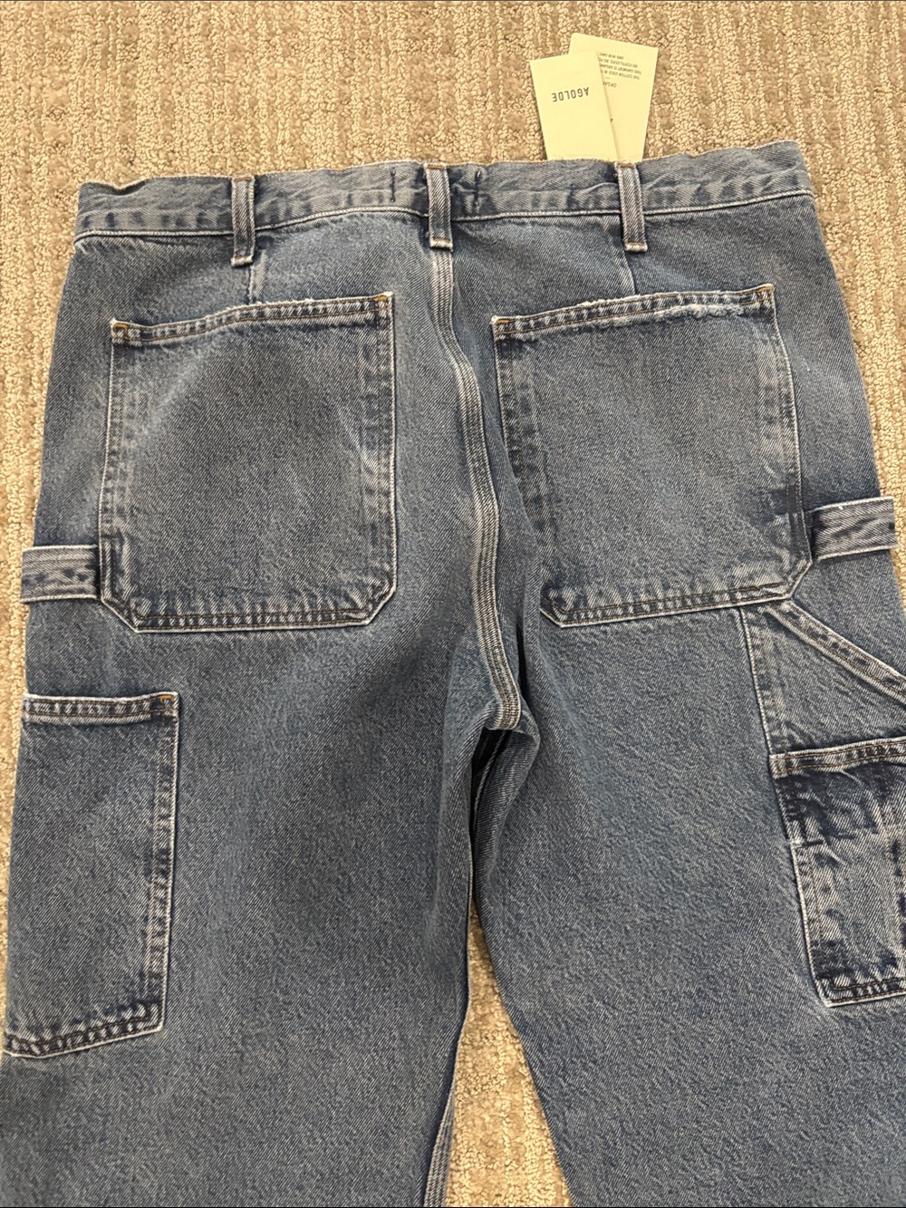 Agolde Repetition Rami Carpenter Jeans - Mid Blue Wash - Picture 5 of 5